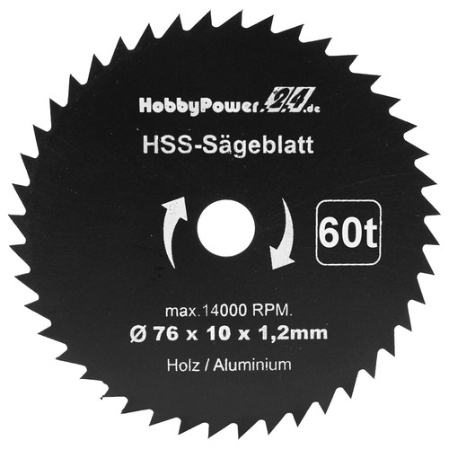 Hss kreissägeblatt x 10 - 1x, 76
