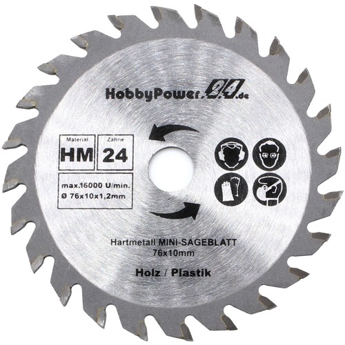 Kreissägeblatt 76mm x - 1x, hm